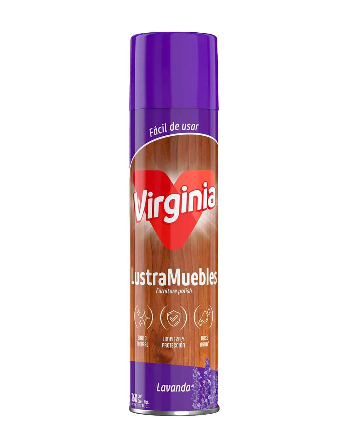 Virginia Lustramuebles Aerosol Aroma Lavanda 360 cc - Puntolimpieza
